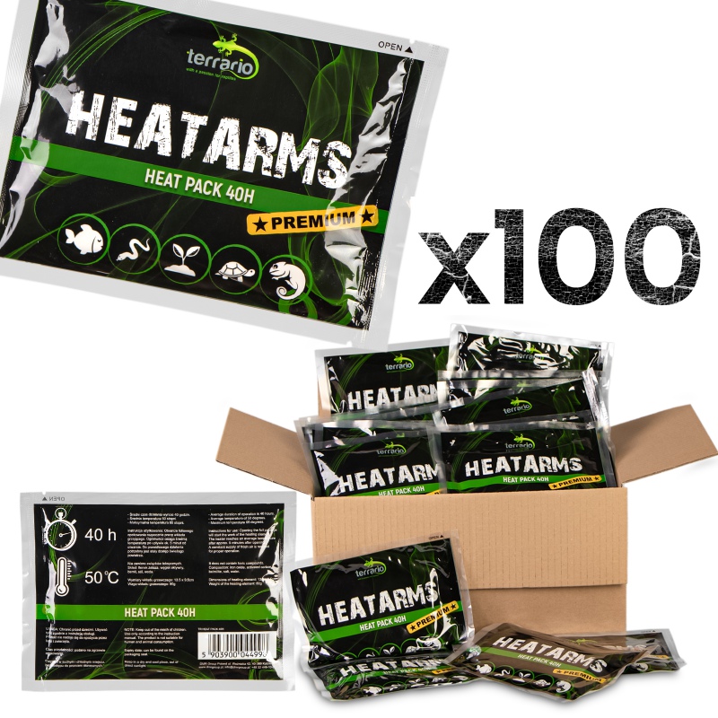 Terrario Heatarms Heat Pack 40h - animal transport heater - 100 pieces